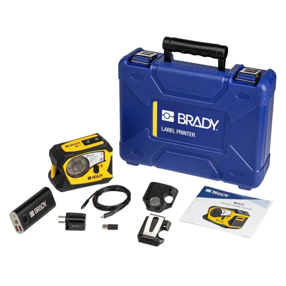 Brady M211 Portable Bluetooth Label Printer with Accessory Kit
